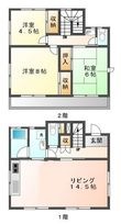 中2丁目貸家の間取図