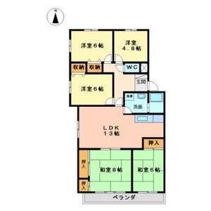 拡大写真:Le・Port 4階405の間取り