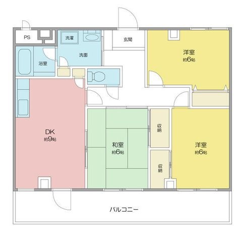 拡大写真:Avenue II 3階302の間取り