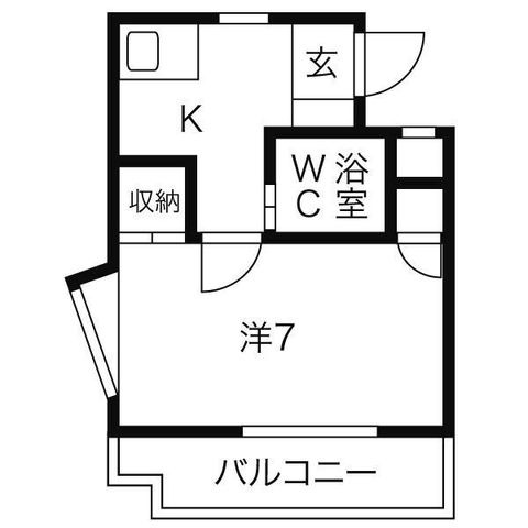 拡大写真:山富第3マンション 3階306の間取り