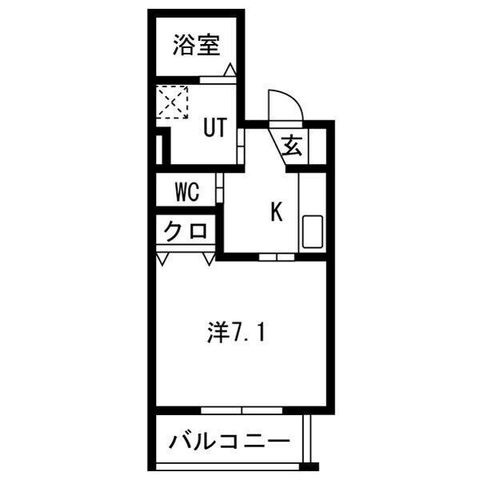 拡大写真:スターブル野並 2階201の間取り