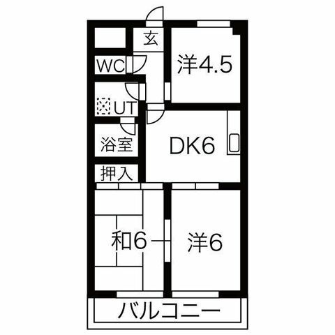 拡大写真:第7近藤ビル 5階5Bの間取り