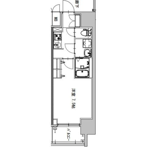 拡大写真:S-RESIDENCE庄内通駅前curere(クラーレ) 13階1302の間取り
