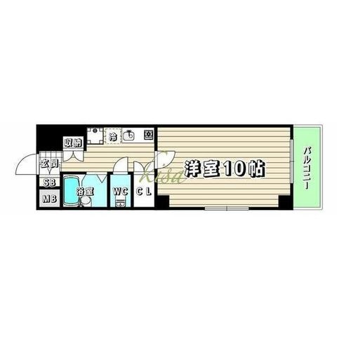拡大写真:喜八マンション 2階201の間取り