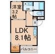 オウルージュ鶴里駅前の間取図