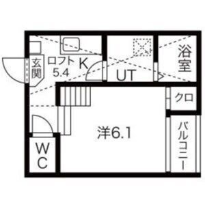 拡大写真:コンフォール松原町 1階102の間取り