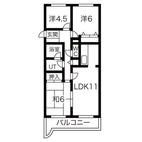 拡大写真:エミネンス覚王山 3階302の間取り