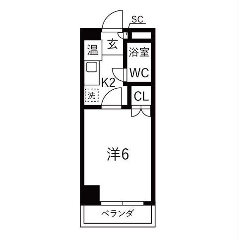 拡大写真:大仁マンションⅡ 1階102の間取り