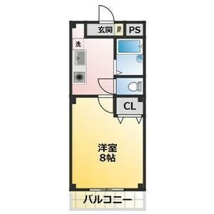 拡大写真:ハーネス大豊 1階102の間取り