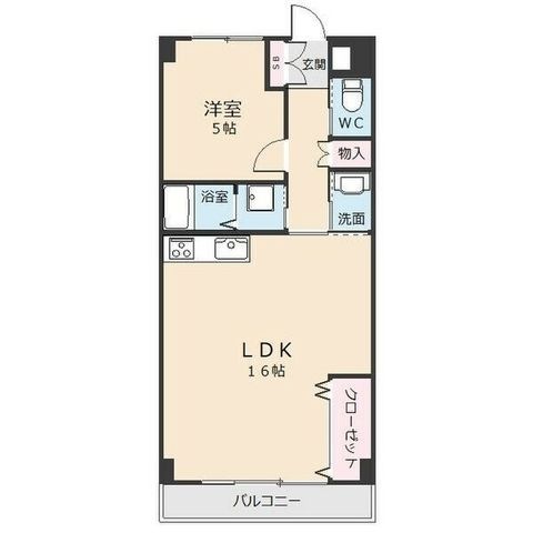 拡大写真：シャロン一社 4階4Bの間取り