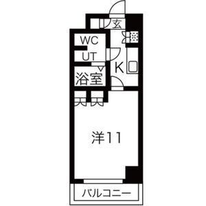 拡大写真:カーサステラ 8階802の間取り