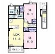 ノーブル港西 Ⅱの間取図