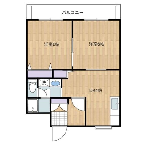拡大写真:プランドール・M 2階202の間取り