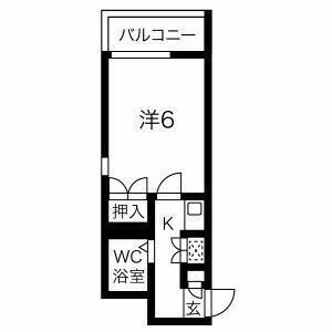 拡大写真：エスペランサ新守山 2階201の間取り