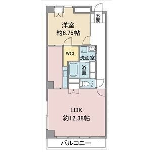 拡大写真:シャルマン高社 5階501の間取り
