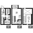 a l’aise高畑(アレーズタカバタ)の間取図