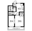 コーポ川原の間取図