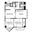 フルーヴェ1番館の間取図