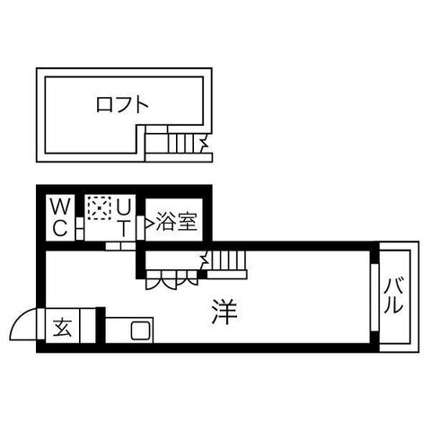 拡大写真:Estudio南脇 2階205の間取り