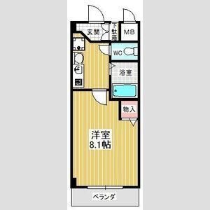 拡大写真:PLAGE HIMURO 2階203の間取り