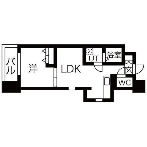 拡大写真:プラージュ大曽根 3階3Bの間取り