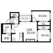 Tidy本陣西の間取図