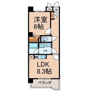 拡大写真:エクセレンス彩 2階203の間取り