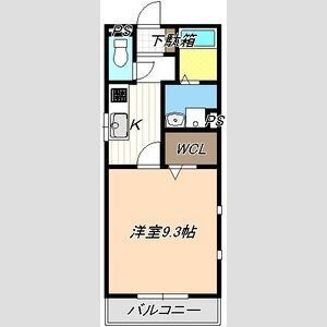 拡大写真:アズーリ 2階00201の間取り