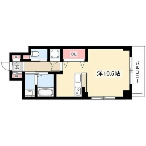 拡大写真:Neplus T 9階901の間取り