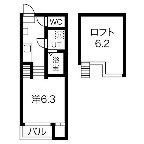 拡大写真:NAGOMI 1階103の間取り