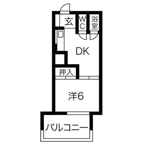 拡大写真:はとビル 5階502の間取り