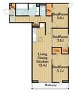 稲城市坂浜３丁目の間取図