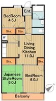八王子市別所１丁目の間取図