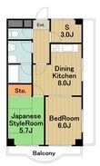 相模原市緑区橋本8丁目の間取図