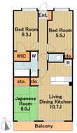 ファインクレスト若葉台の間取図