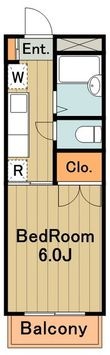 マンション如月の間取図