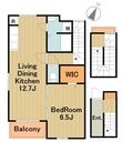 ベルショコラの間取図