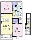 コッティガーデンⅠの間取図