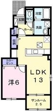 リバーサイドグレイス Ⅲの間取図