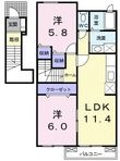 クラールDの間取図