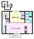 ドルチェ・ヴィータ大町Hの間取図