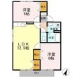 セジュールS Bの間取図