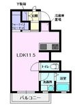 ドルチェ・ヴィータ川良Bの間取図