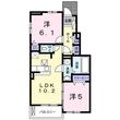 メゾン・ベルⅡの間取図