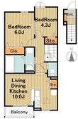 エトワールの間取図