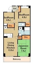 ラルカンシェルの間取図