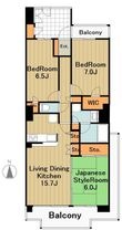 オラリオンサイト4番館の間取図