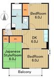 セジュールサンモリＡＢの間取図