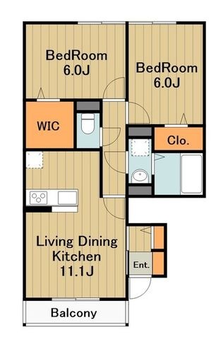 拡大写真:Takusalire 1階102の間取り