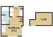 写真：ショコラReze1階の間取図